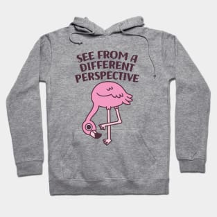Cute Flamingo See From A Different Perspective Hoodie